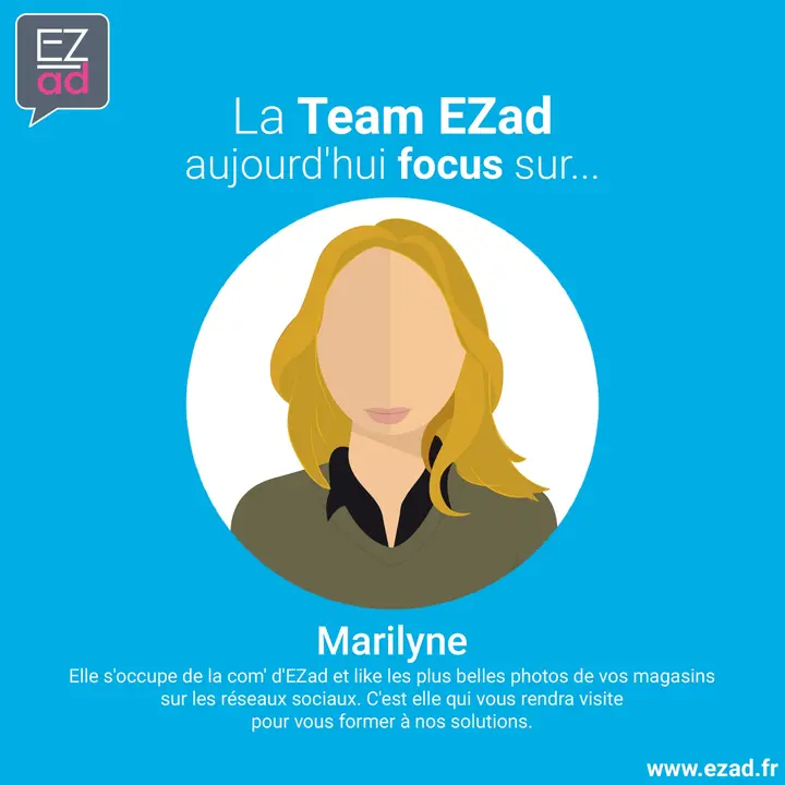 Portrait illustré de Marilyne pour la série Team EZad